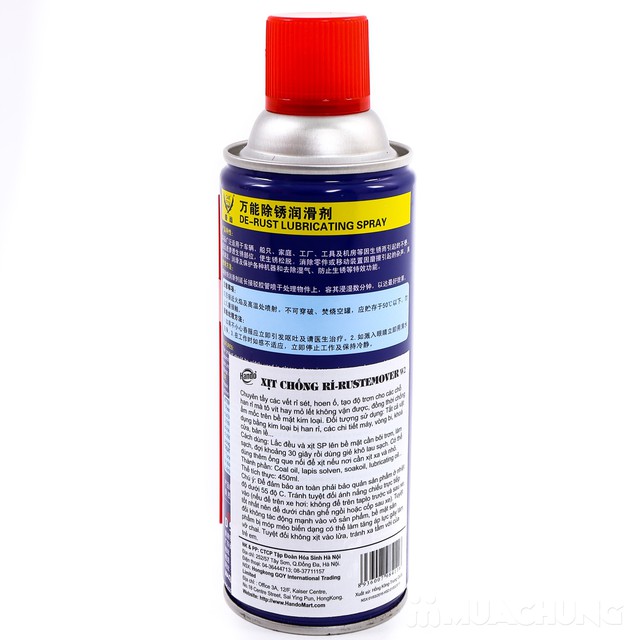 Chai xịt chống rỉ sét Getsun Hando 450ml (bôi trơn, tháo ren, chống rỉ) HD117