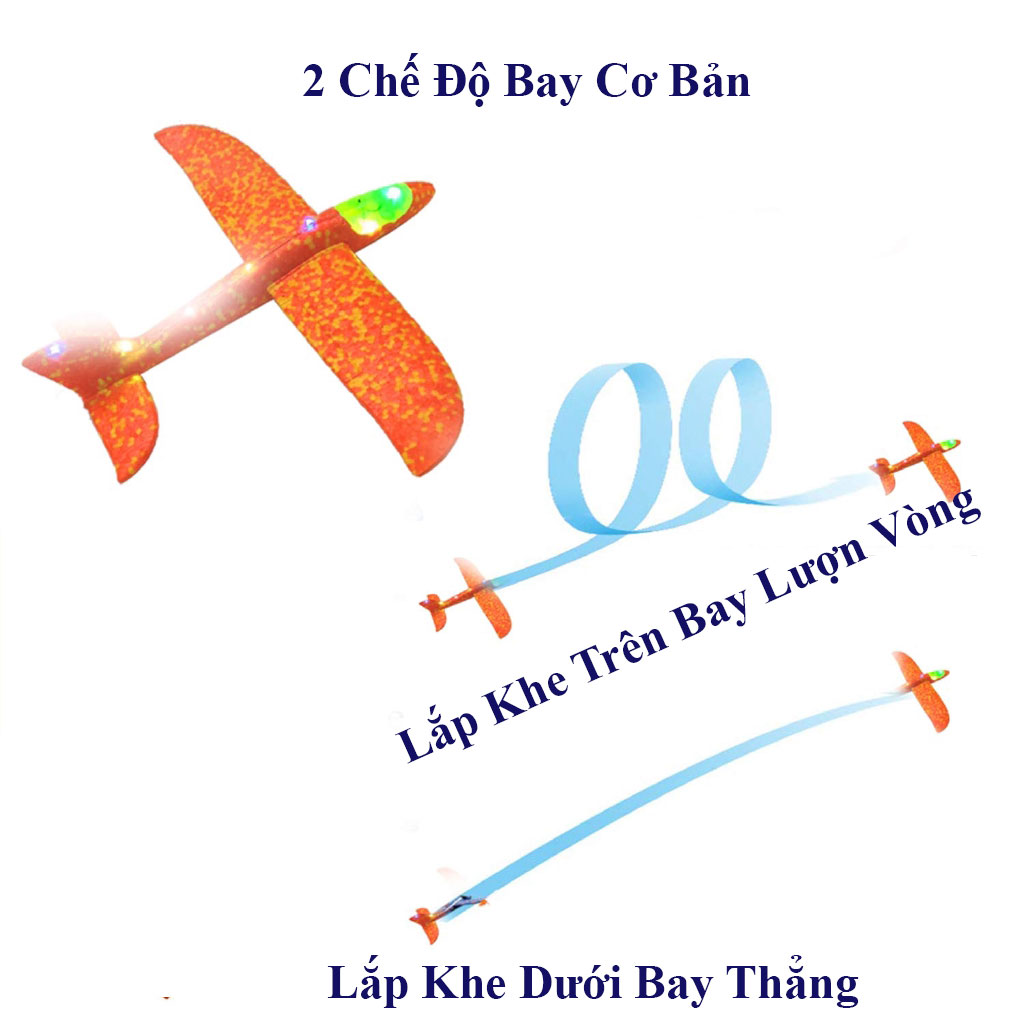 Máy Bay Xốp Full Đèn Led Size Đại