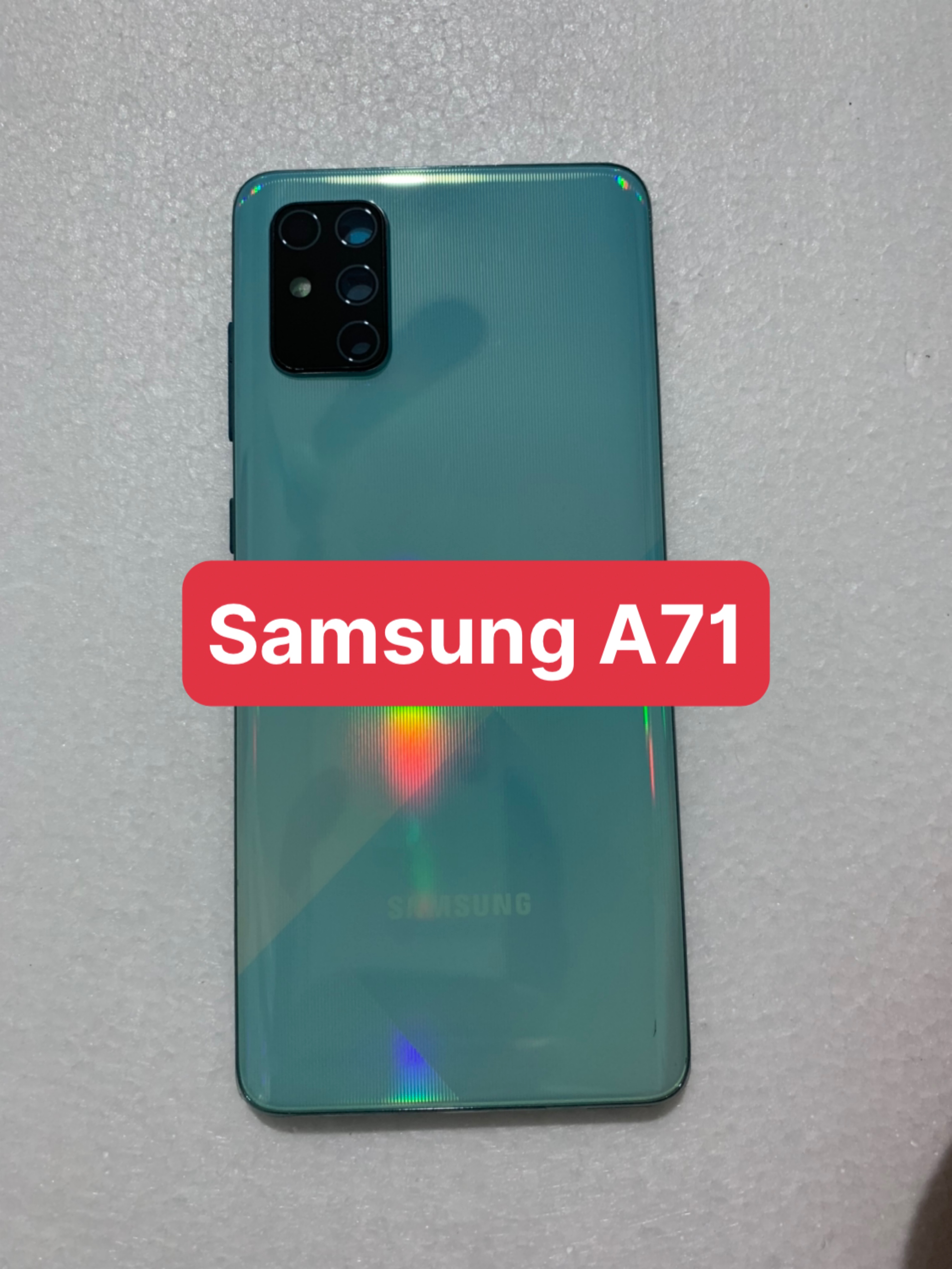 bộ vỏ samsung A71 - gồm lưng,sườn,phím,kính camera