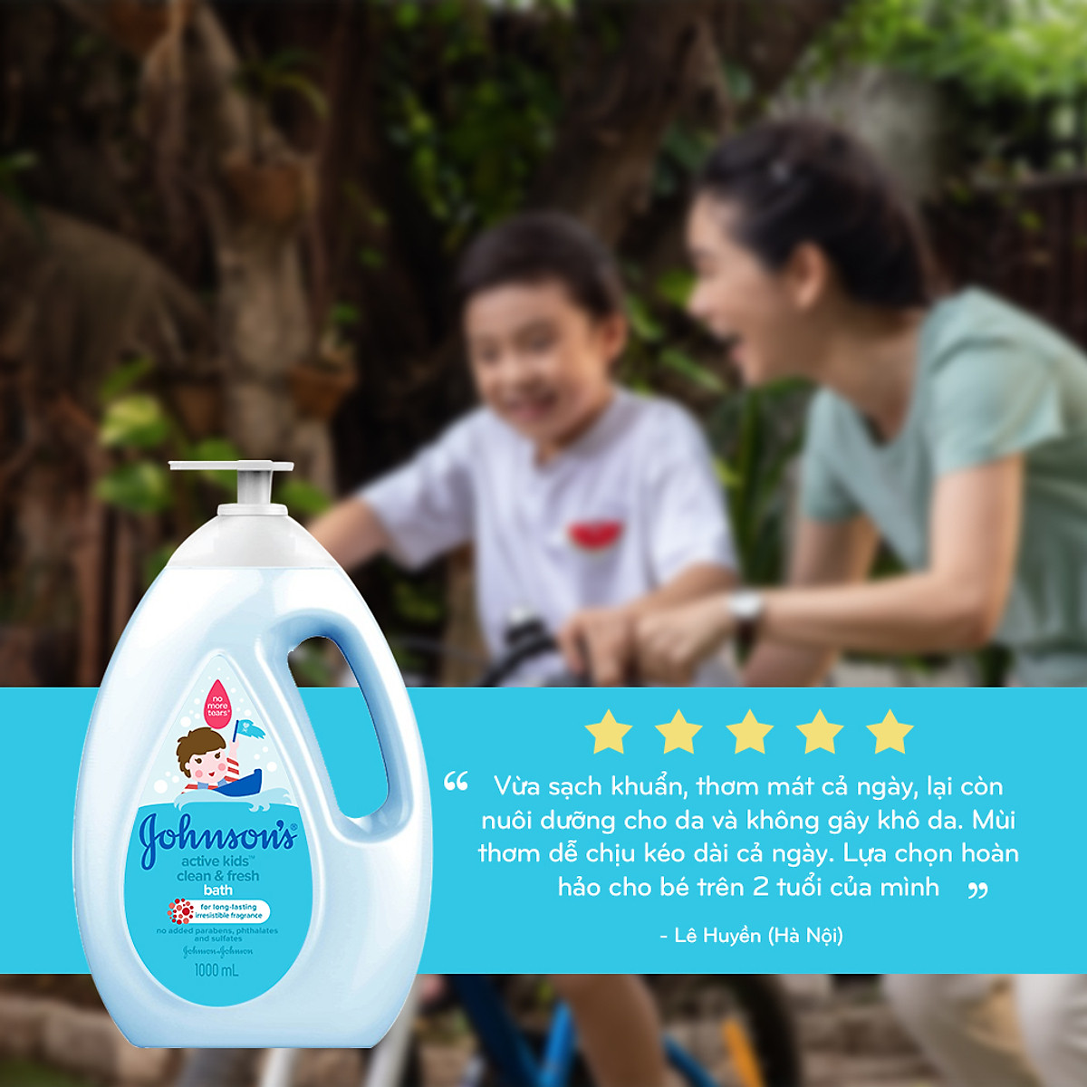 [FreeshipMAX] [HCM] Sữa Tắm Johnson's Baby Active Fresh cho Bé - Dung Tích 1000ml