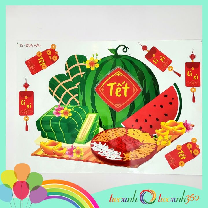 Decal trang trí Tết Xuân Năm mới