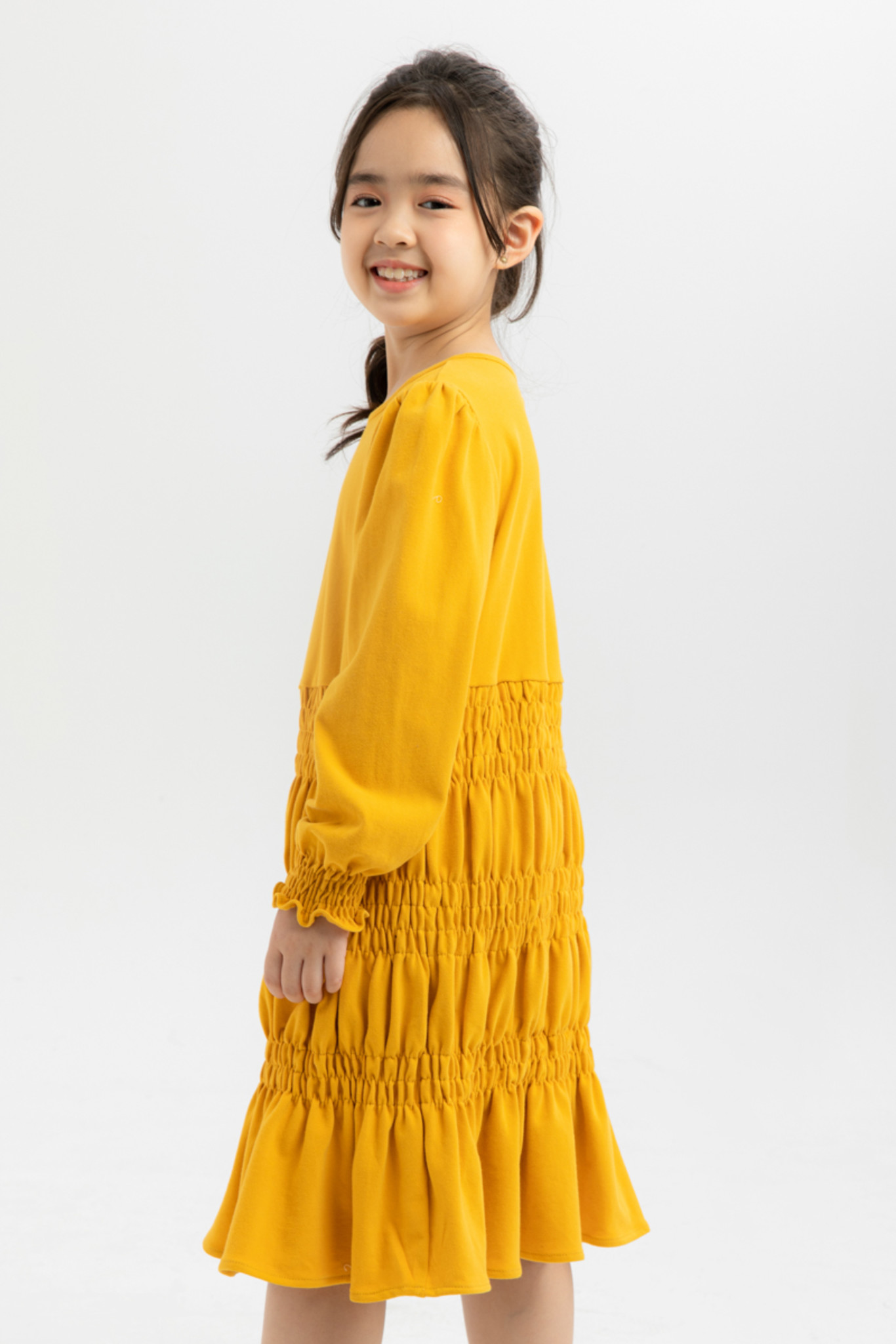 Đầm thun tay dài dáng xòe IVY moda MS 42G1128