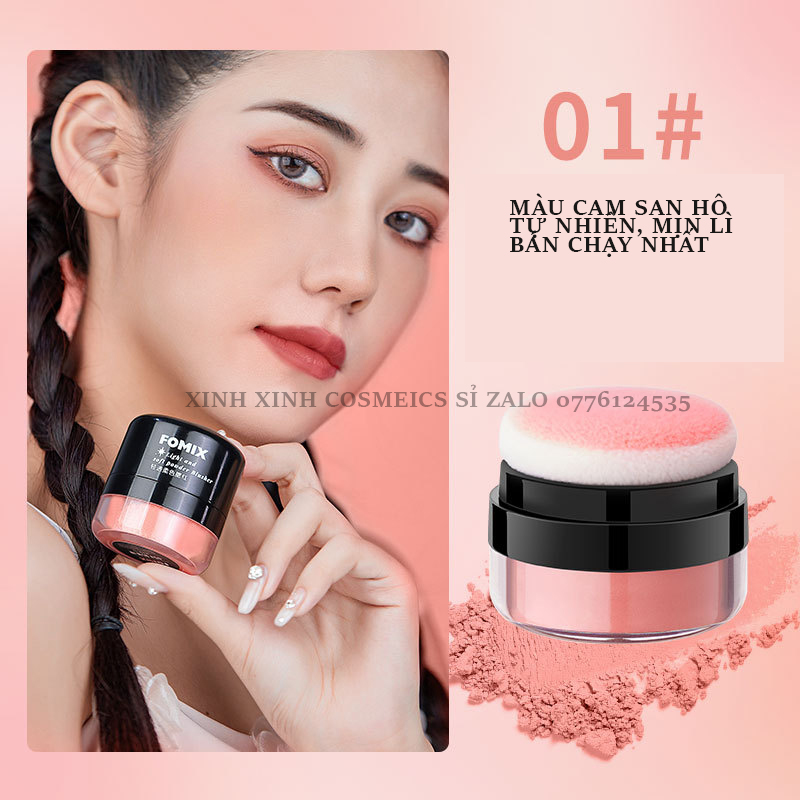 Phấn má hồng lâu trôi, phấn má tone cam dạng chấm