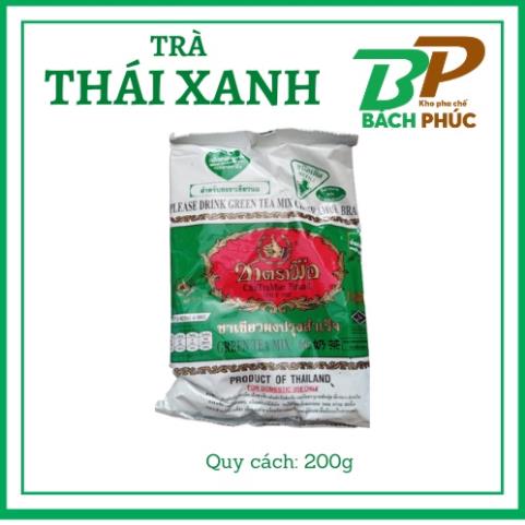 Trà Thái Xanh ChaTraMue 200g - Nguyên Liệu Trà Sữa Thái Xanh - Kho Pha Chế
