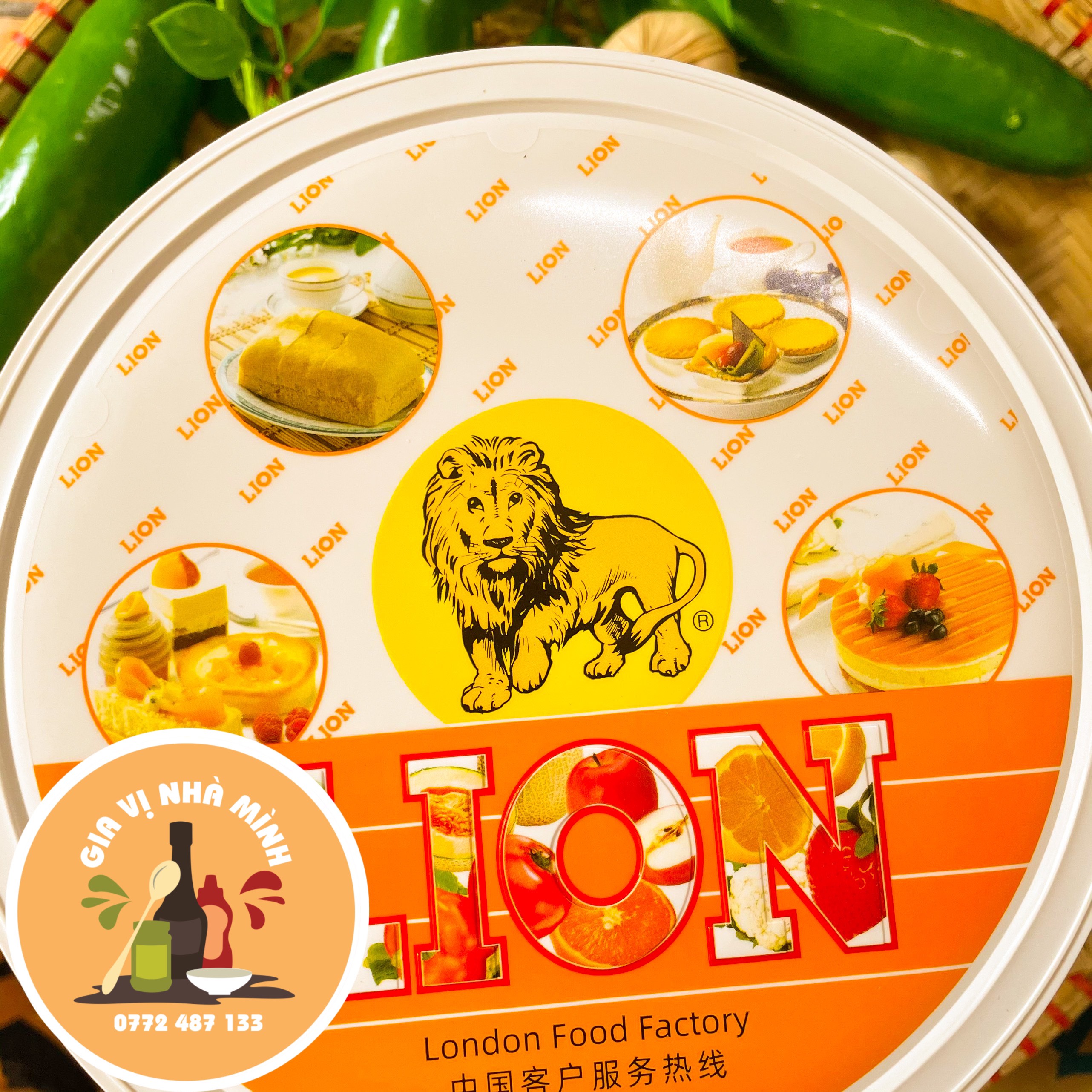 BỘT LION (BỘT SƯ TỬ)LION CUSTARD 3.5KG