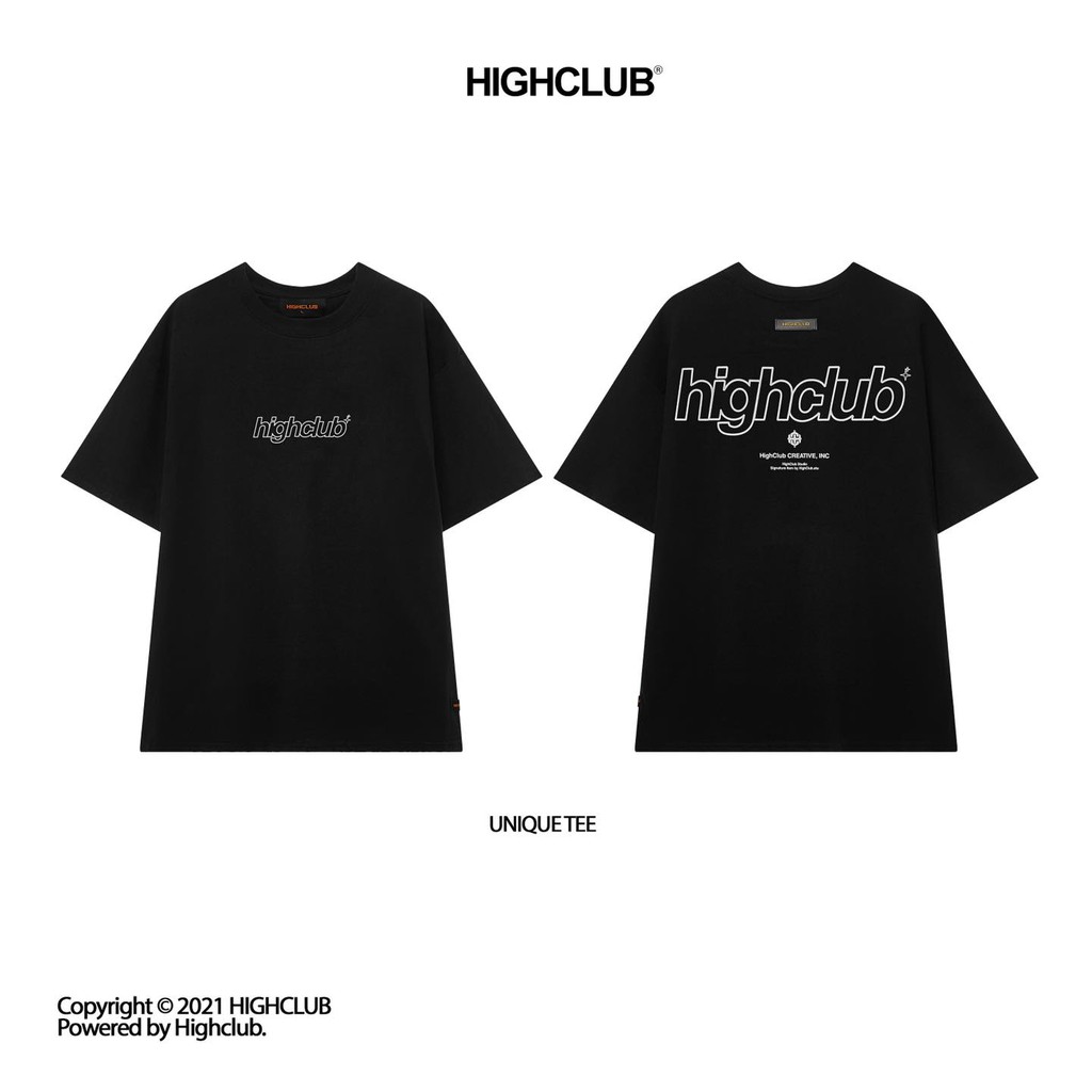 Áo thun Highclub Basic Unique Tee - Black/White/Grey/Green