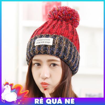 Nón Len Quả Bông Pha Màu Cực Xinh Kiểu Hàn 677 - REQUANE