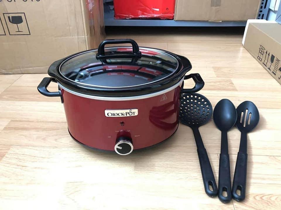 NỒI NẤU CHẬM CROCK POT đỏ 3.5L - HANGDUC69