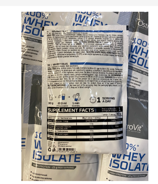 [1 lần dùng] [Chính hãng] Gói Sample Dùng Thử Ostrovit Whey Protein Isolate 30g