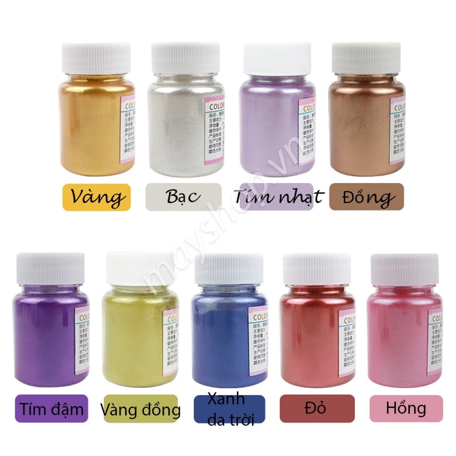 Màu nhũ bột thực phẩm trang trí bánh (15g)