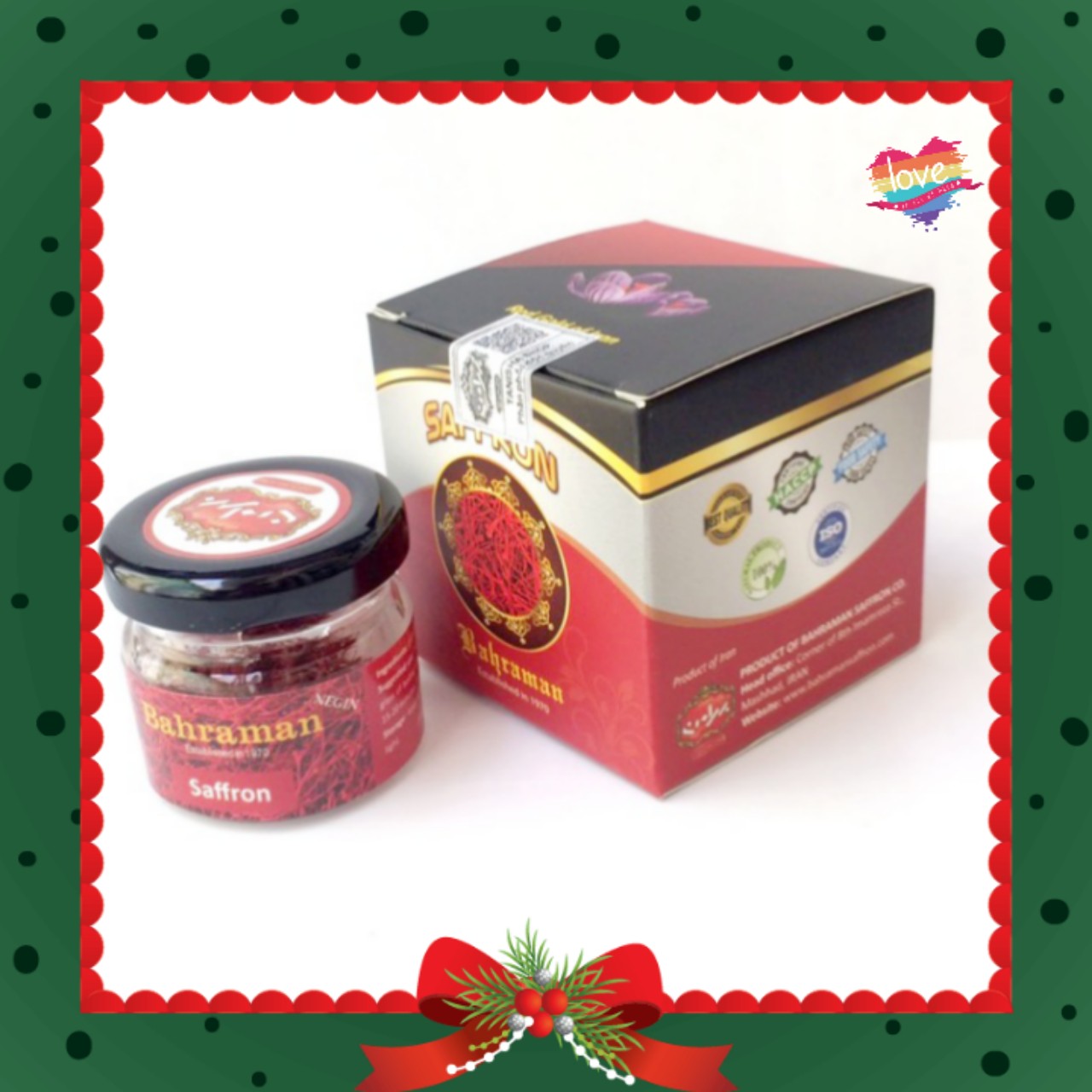 Hộp 1g Saffron Bahraman thượng hạng
