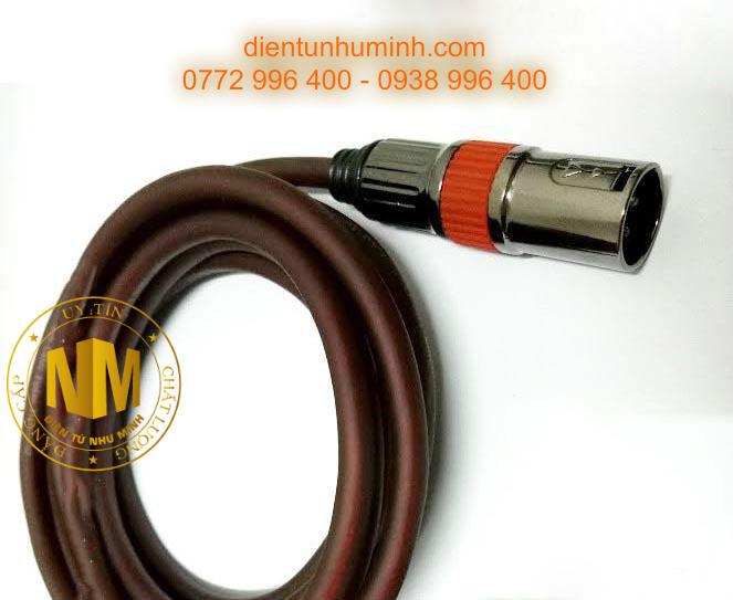 Dây micro thu âm jack canon 2 đầu 2,5M