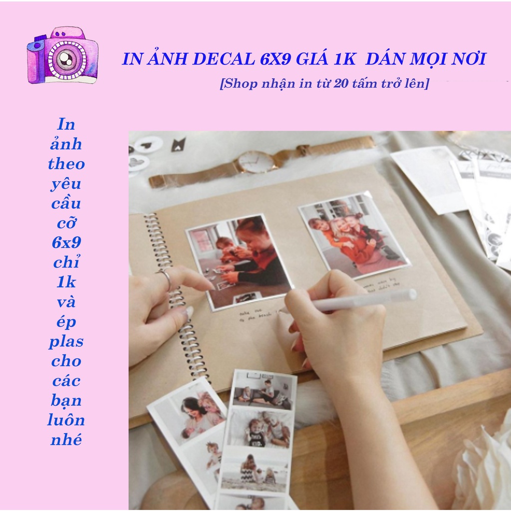 [RẺ VÔ ĐỊCH] COMBO IN ẢNH 6x9 DECAL DÁN MỌI NƠI