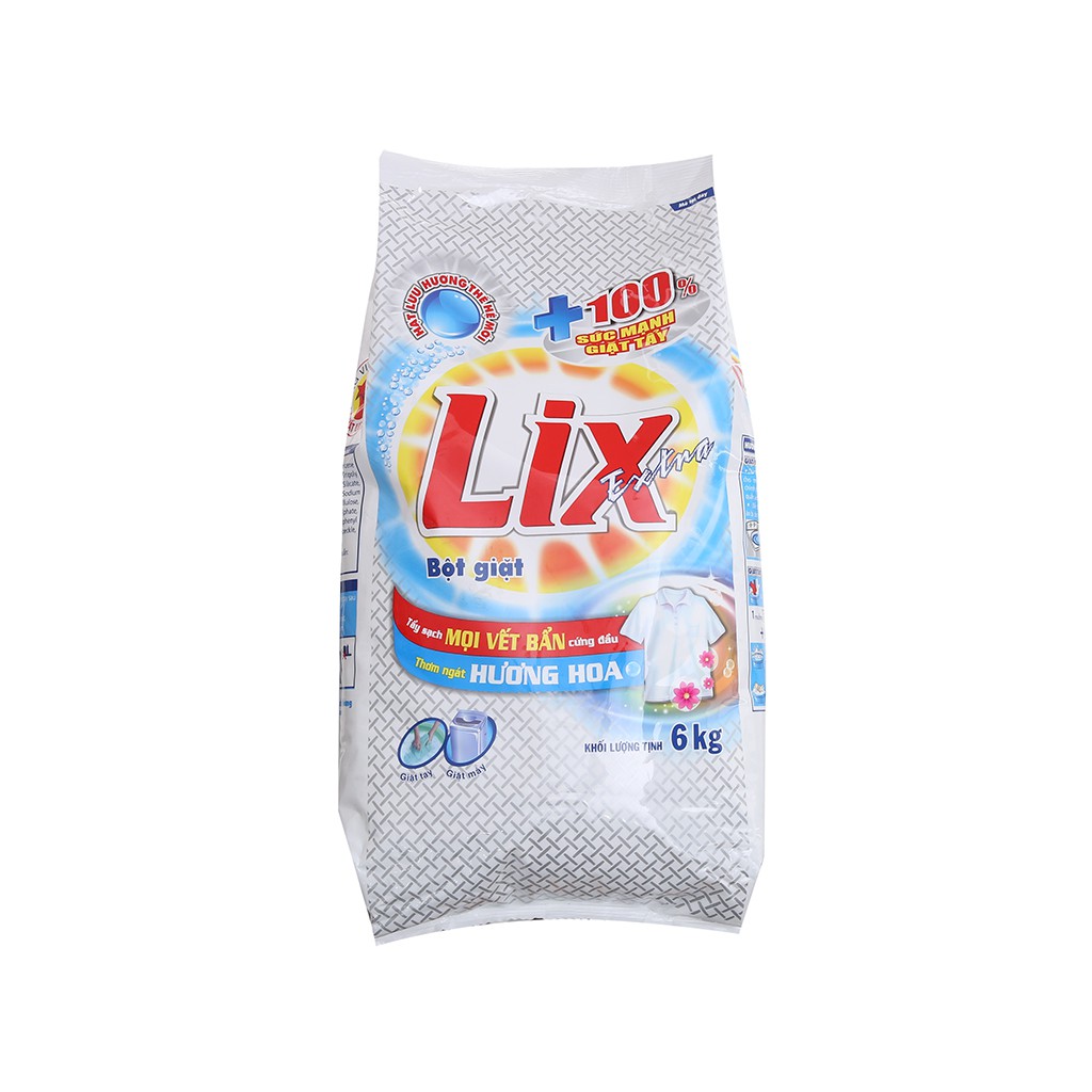 Bột giặt LIX Extra Hương hoa 9KG