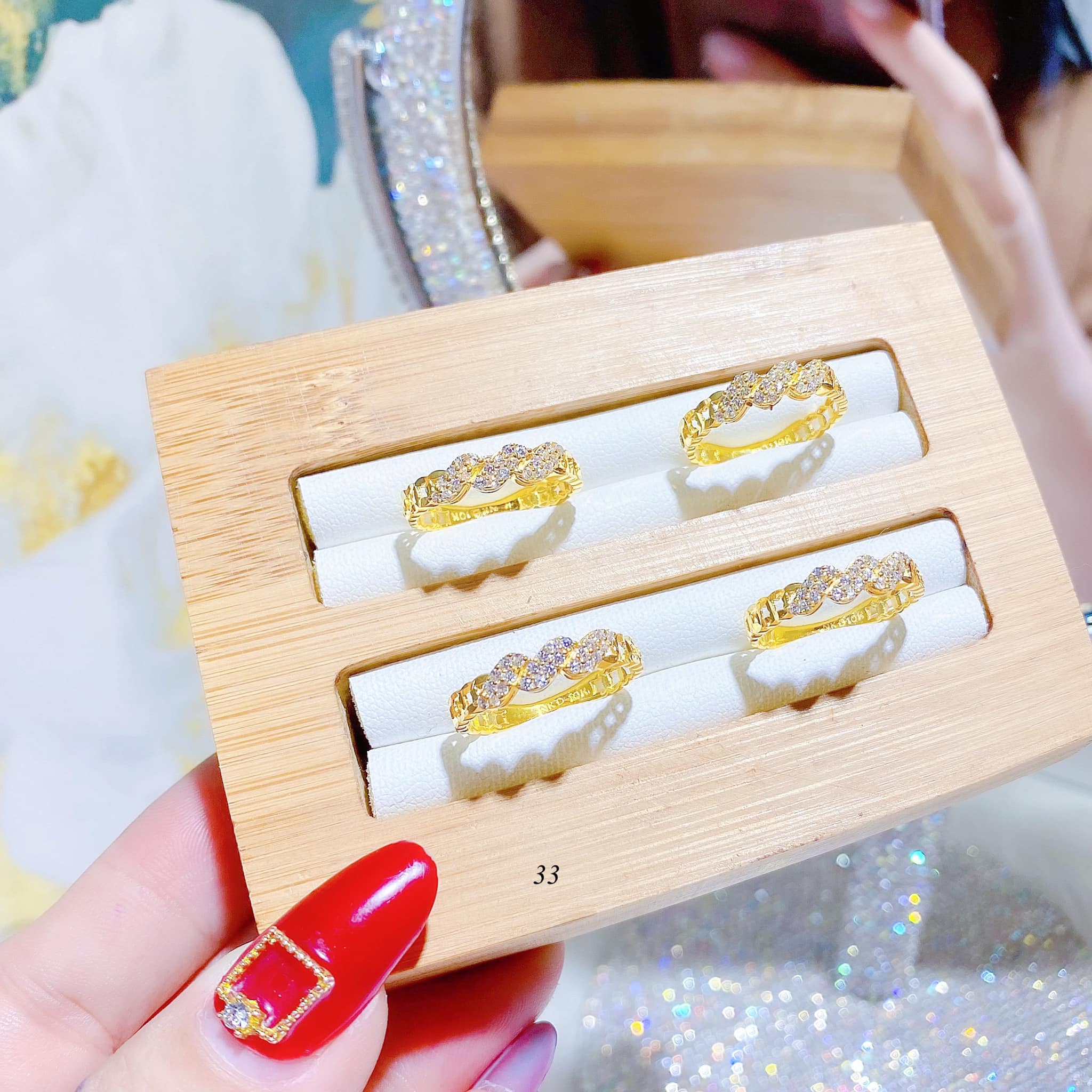Nhẫn nữ vàng tây cao cấp MS35d