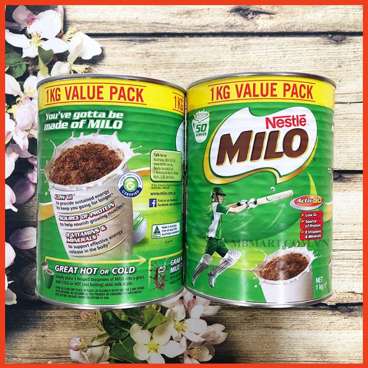 Sữa bột Milo Úc 1kg [CHUẨN AUTH NỘI ĐỊA] Date mới nhất