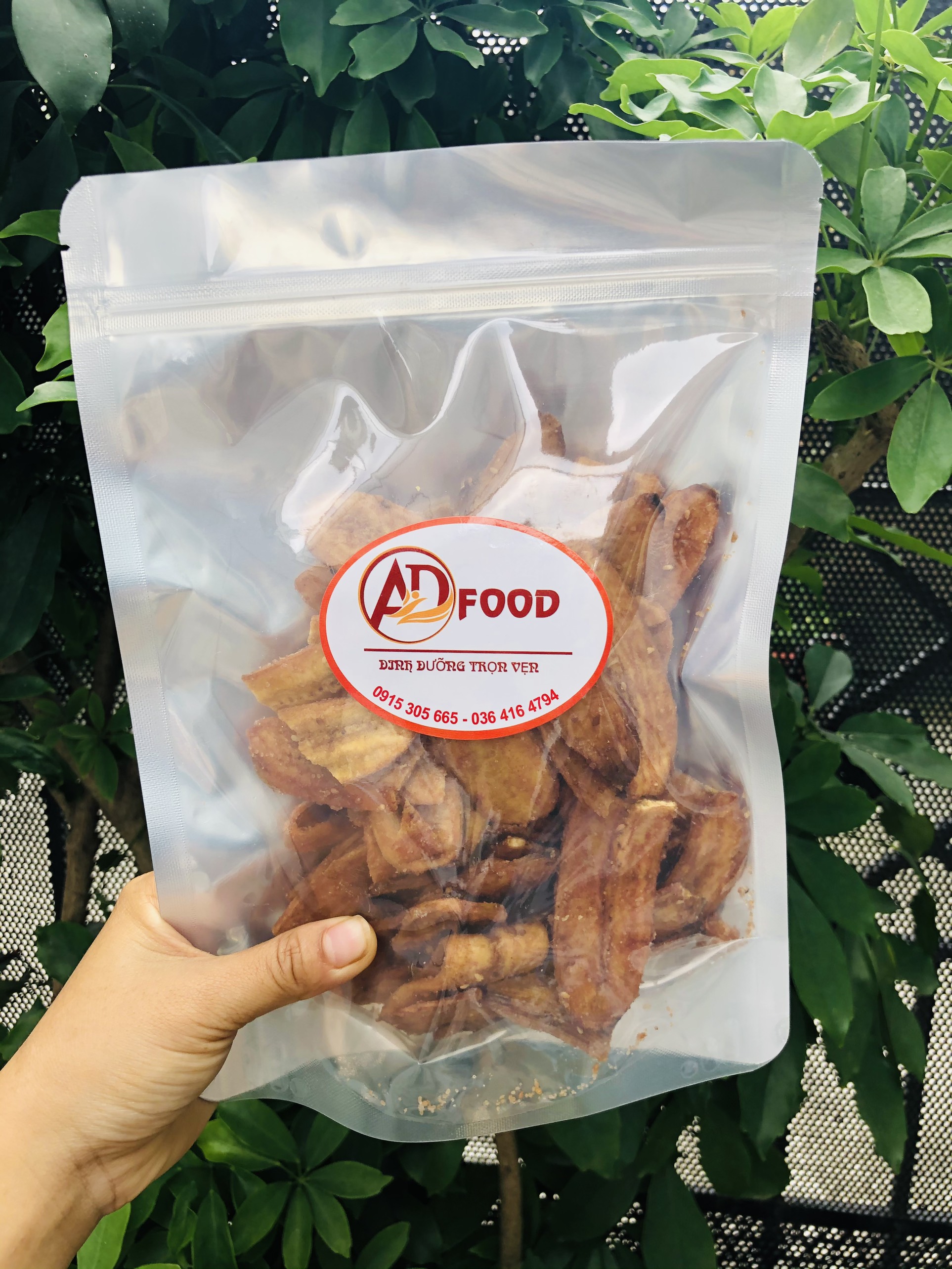 500g chuối sấy mè gừng giòn tan