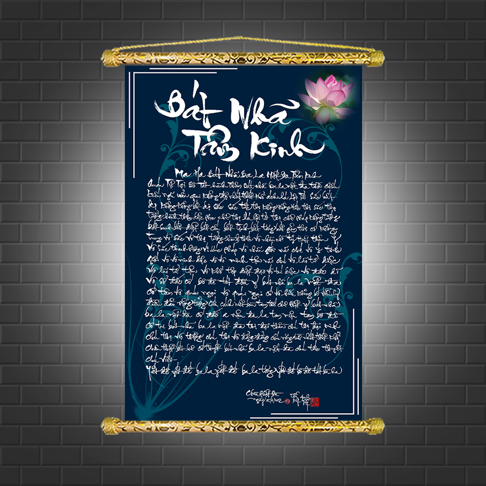 Tranh thư pháp - Bát Nhã Tâm Kinh