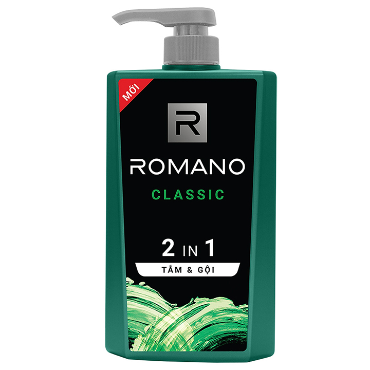 Tắm gội 2 trong 1 Romano Classic 650g