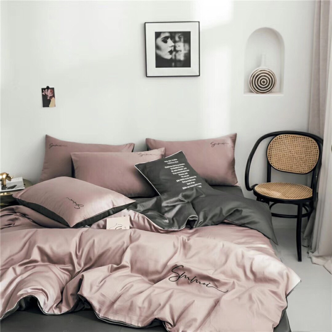 Bộ Chăn Ga Gối Lụa Sumoi 60s nhập khẩu cao cấp (mẫu y hình)