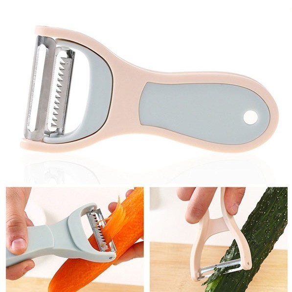 Nạo Gọt Củ Quả Thông Minh 2in1- Nạo Dài 2 Đầu Lúa Mạch