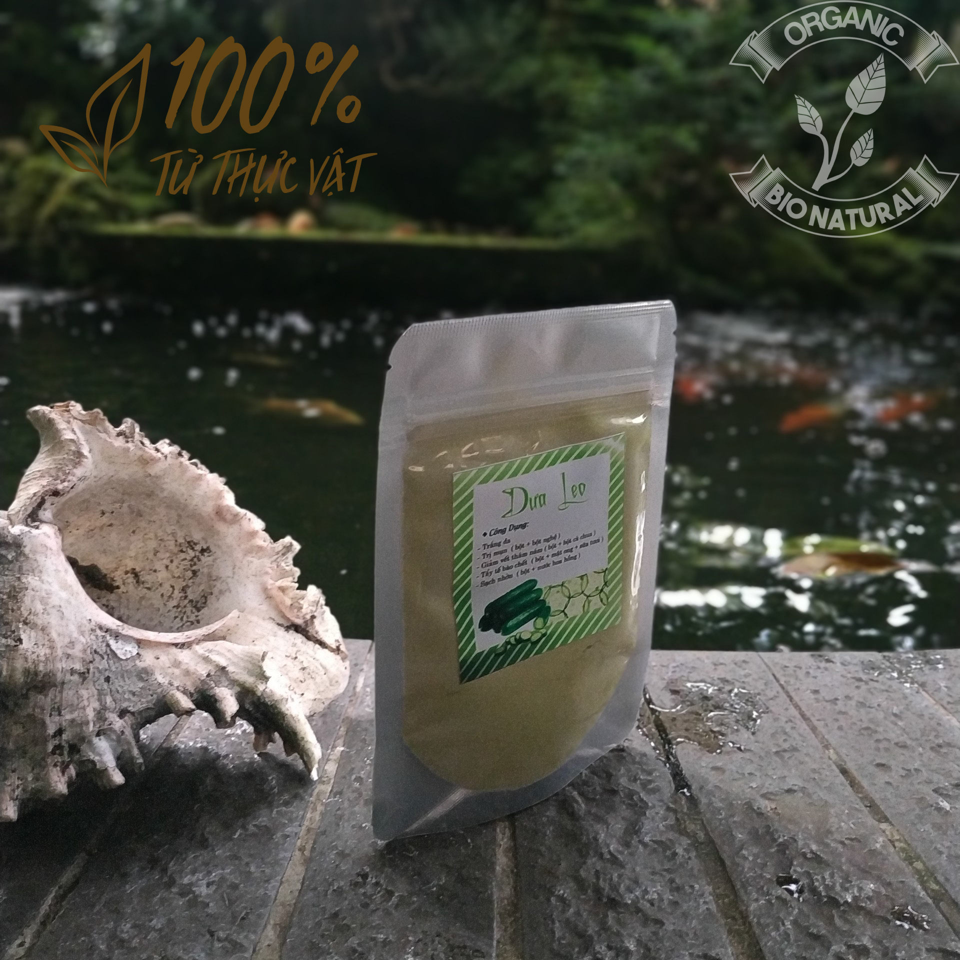 [BIONATURALVN] Bột mặt nạ Dưa Leo HANDMADE 50gr