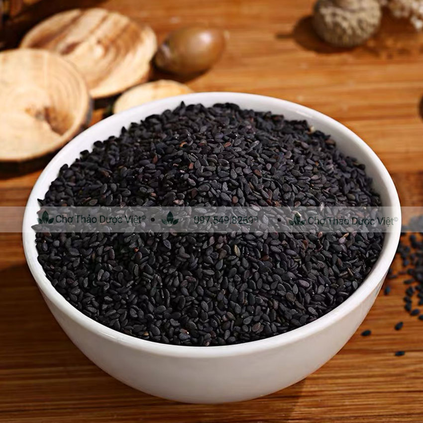 Hạt mè đen hữu cơ 100g ( Vừng đen khô làm sốt mè rang thơm ngon) - Chợ Thảo Dược Việt