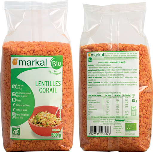 Markal Organic Coral Lentils