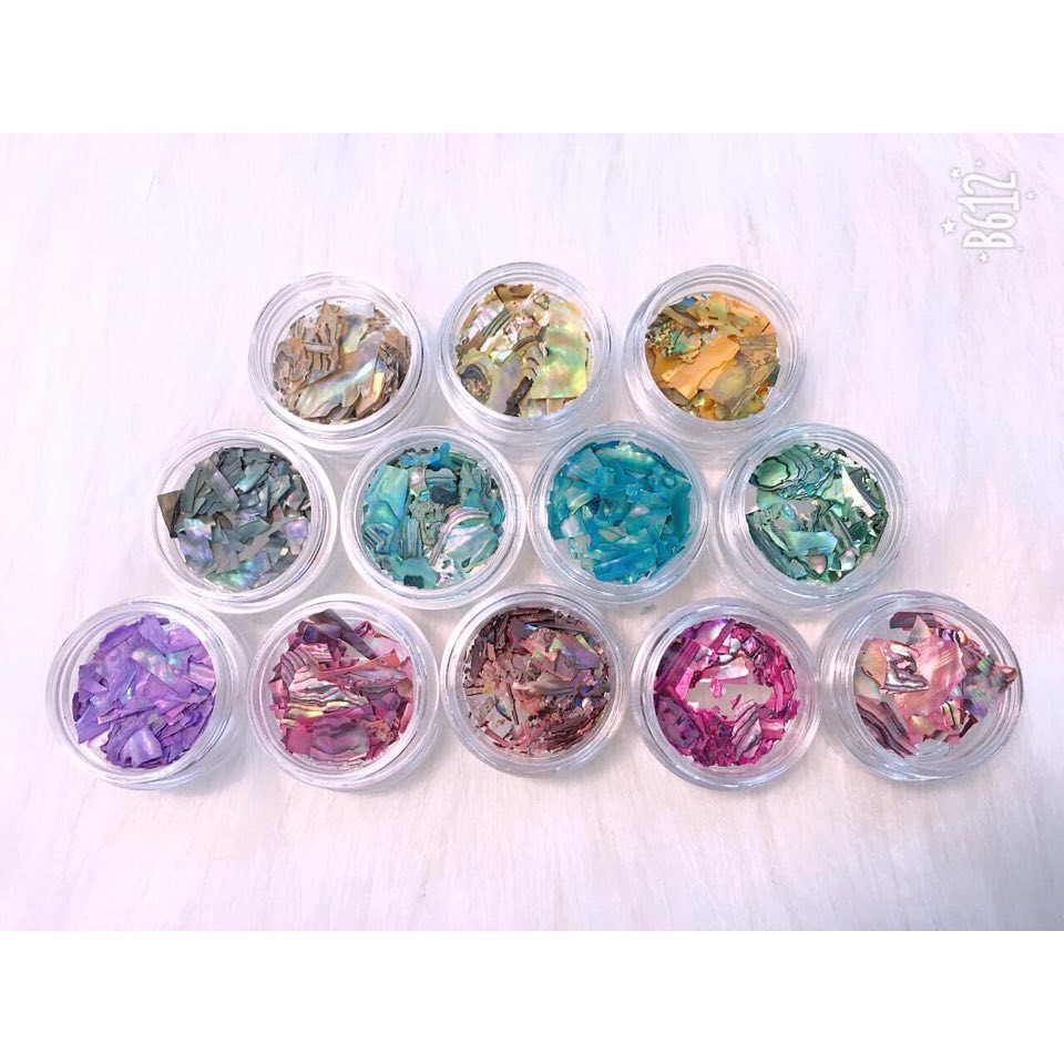 Set 12 Ô Xà Cừ Siêu Đẹp Làm Móng