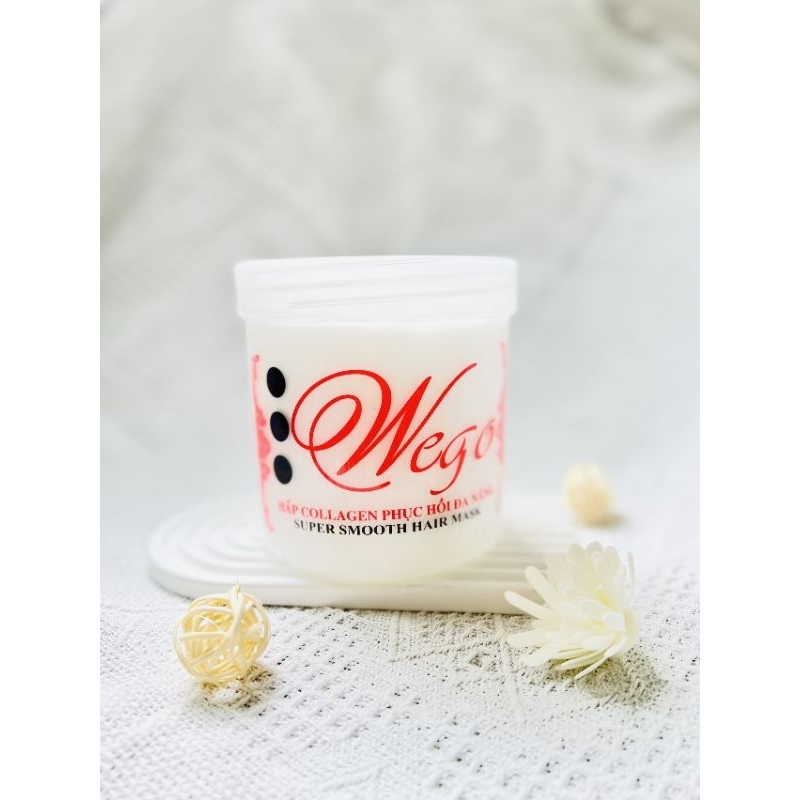 Hấp dầu ủ xả tóc cao cấp Siêu Mềm Mượt, Siêu phục hồi tóc WEGO 1000ml