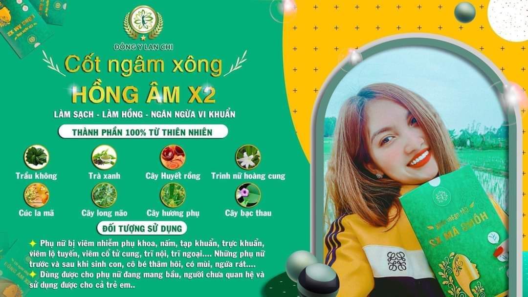Xông ngâm phụ khoa Lan Chi X2