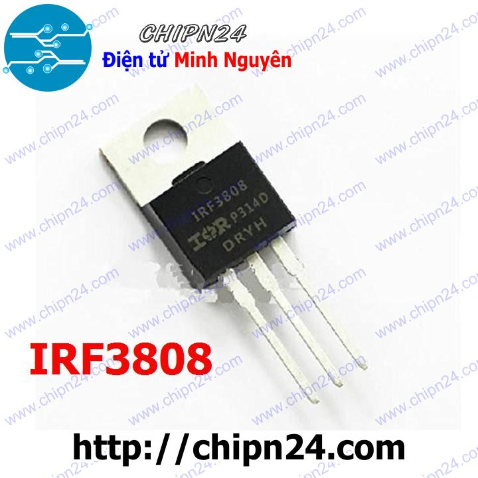 [1 con] (KT1) Mosfet IRF3808 TO-220 140A 75V Kênh N (IRF3808PBF 3808)