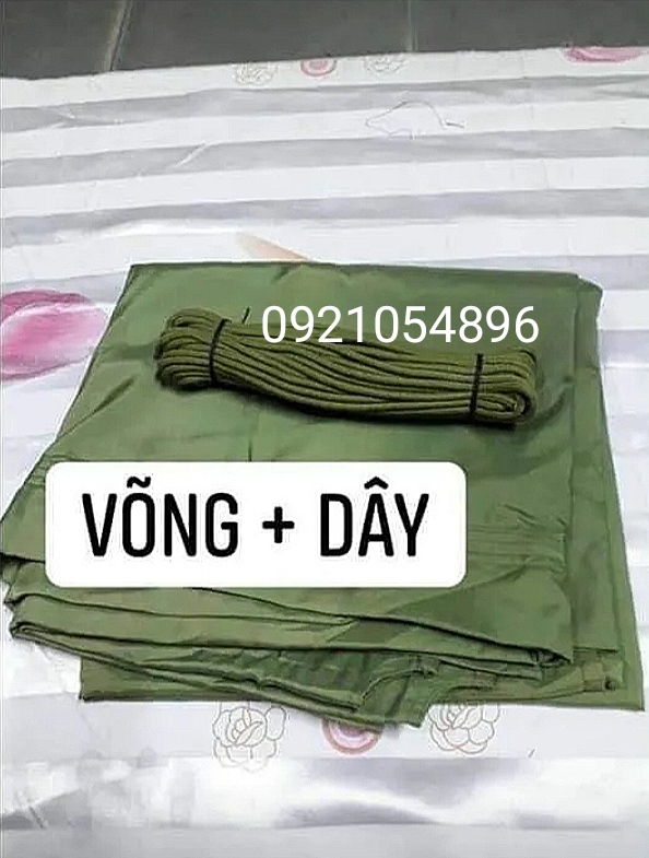 Combo Võng dù dã ngoại QN và cuộn dây dù 16m