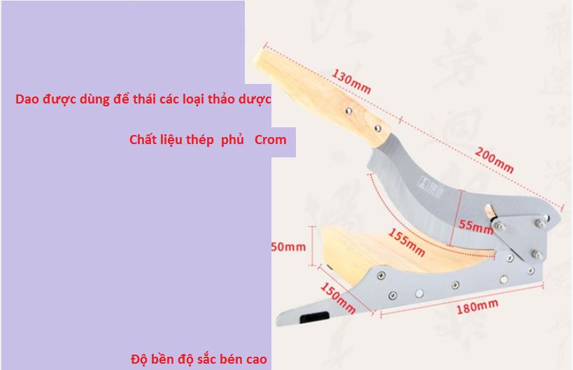 Dao cầu đa năng thái thuốc bắc thái thực phẩm