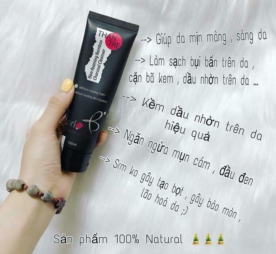 Sữa rửa mặt than tre không bọt Cleanser Foam – Lori B