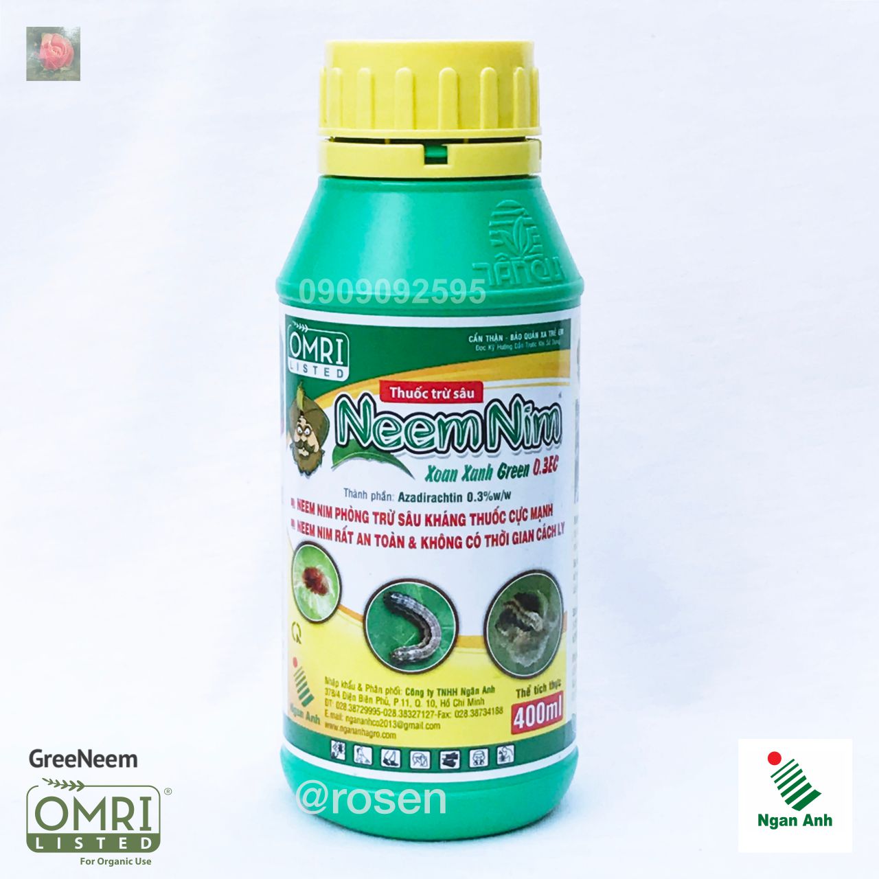 Dầu Neem hữu cơ – Neemnim 400ml