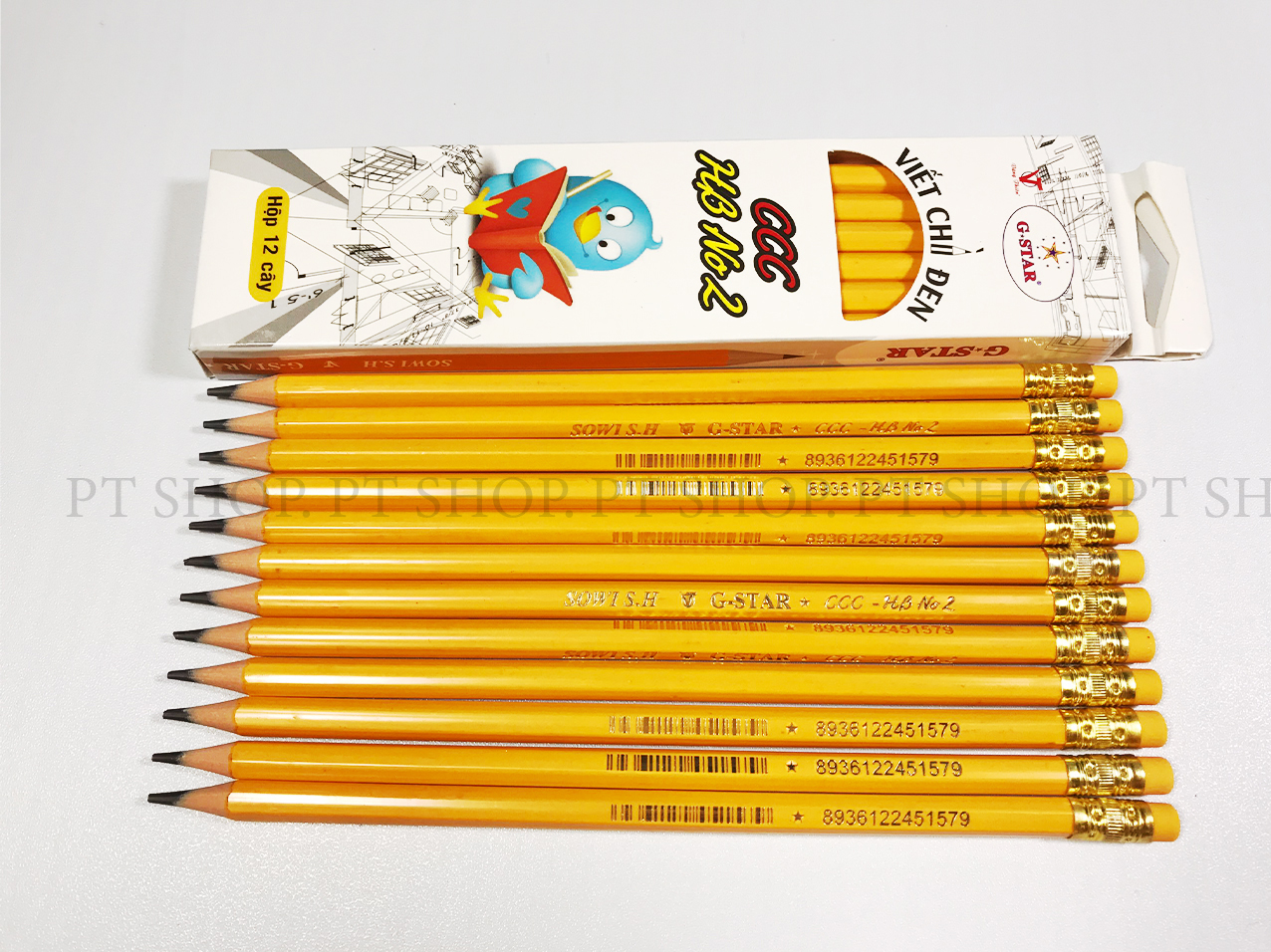 [HCM]HỘP 12 CÂY VIẾT CHÌ HB CAO CẤP GSTAR CCC
