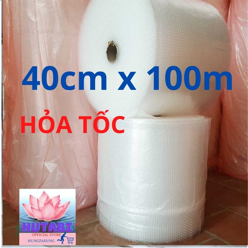 40cm x 10m  Xốp Hơi Chống Sốc, Bọc Hàng Chống Sốc, Xốp, Màng Xốp Khí, Xốp Nổ Gói Hàng Loại Dày, Kích Thước Đa Dạng