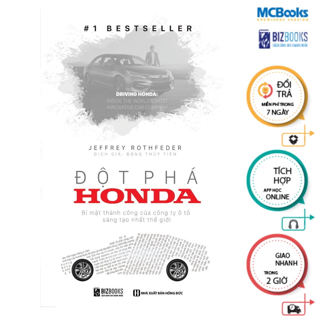 Sách - Đột Phá Honda - Bí Mật Thành Công Của Công Ty Xe Sáng Tạo Nhất Thế Giới - McBooks