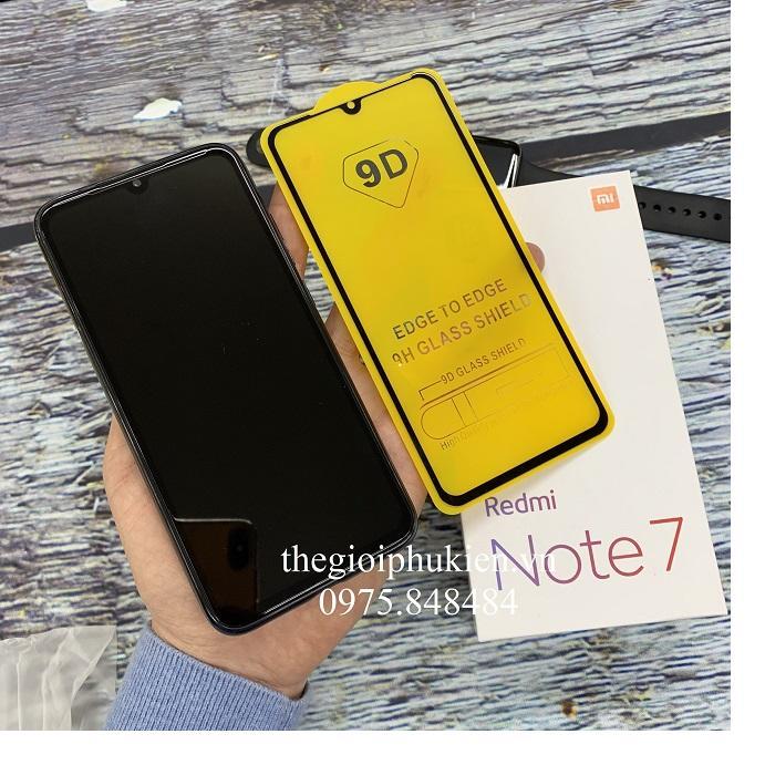 Kính cường lực Xiaomi Redmi Note 7 9D xịn Full màn hình cao cấp - Hàng nhập khẩu