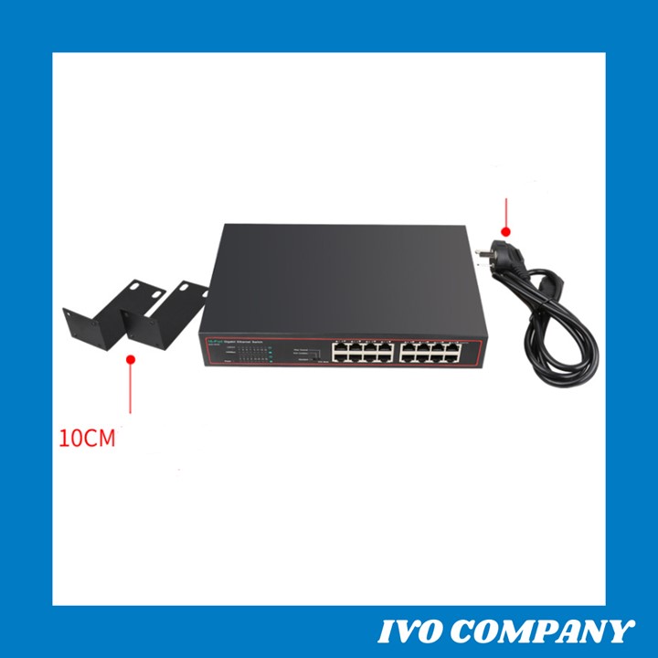 [HCM]Bộ Switch 16 Cổng Gigabit Hỗ Trợ VLAN TXE169