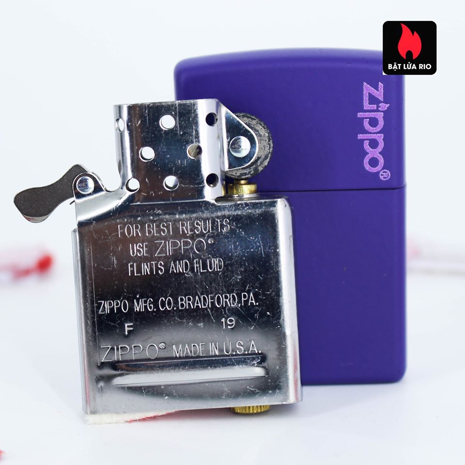 Bật lửa Zippo 237ZL Zippo Purple Matte Zippo Logo