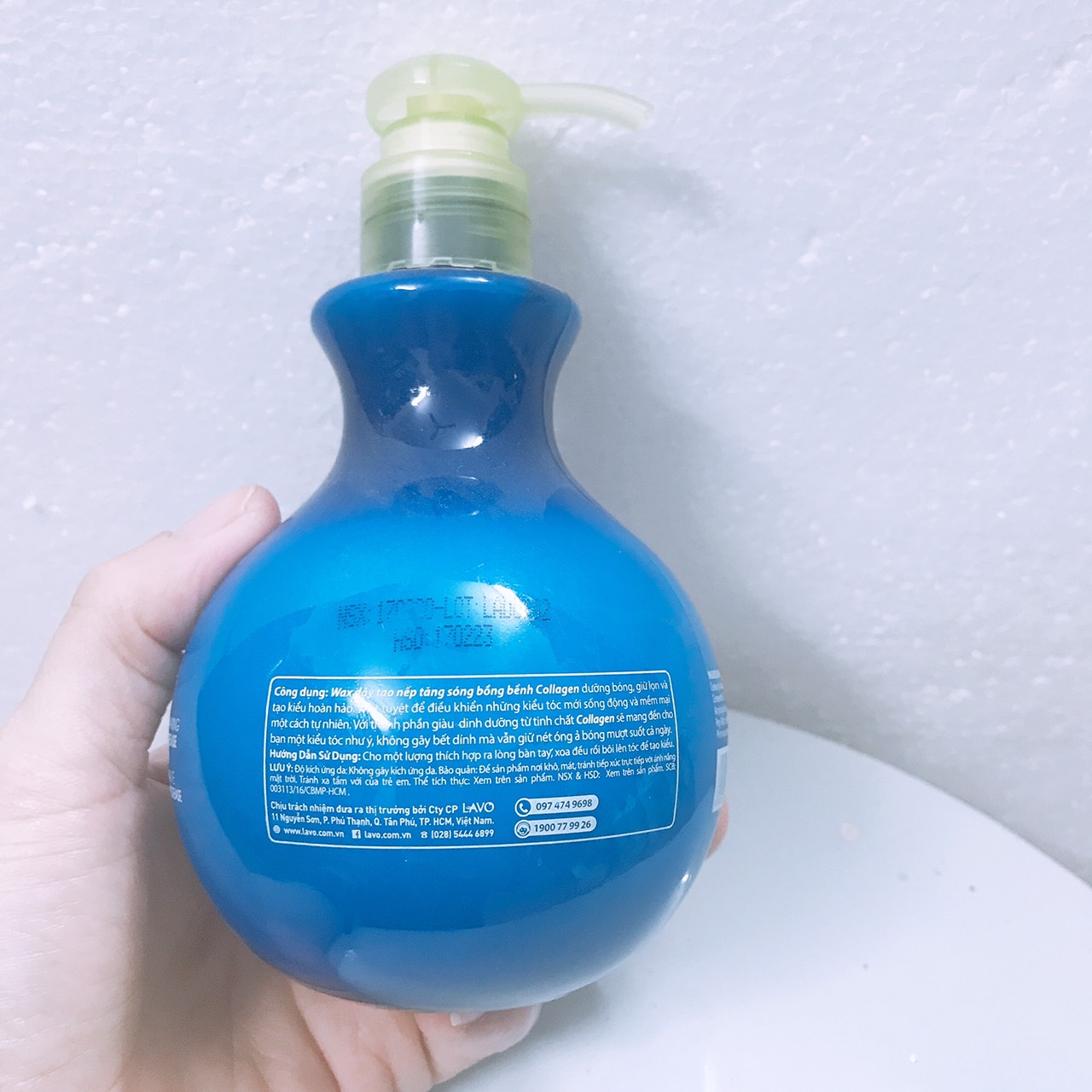 Gel dưỡng tóc xoăn lavox