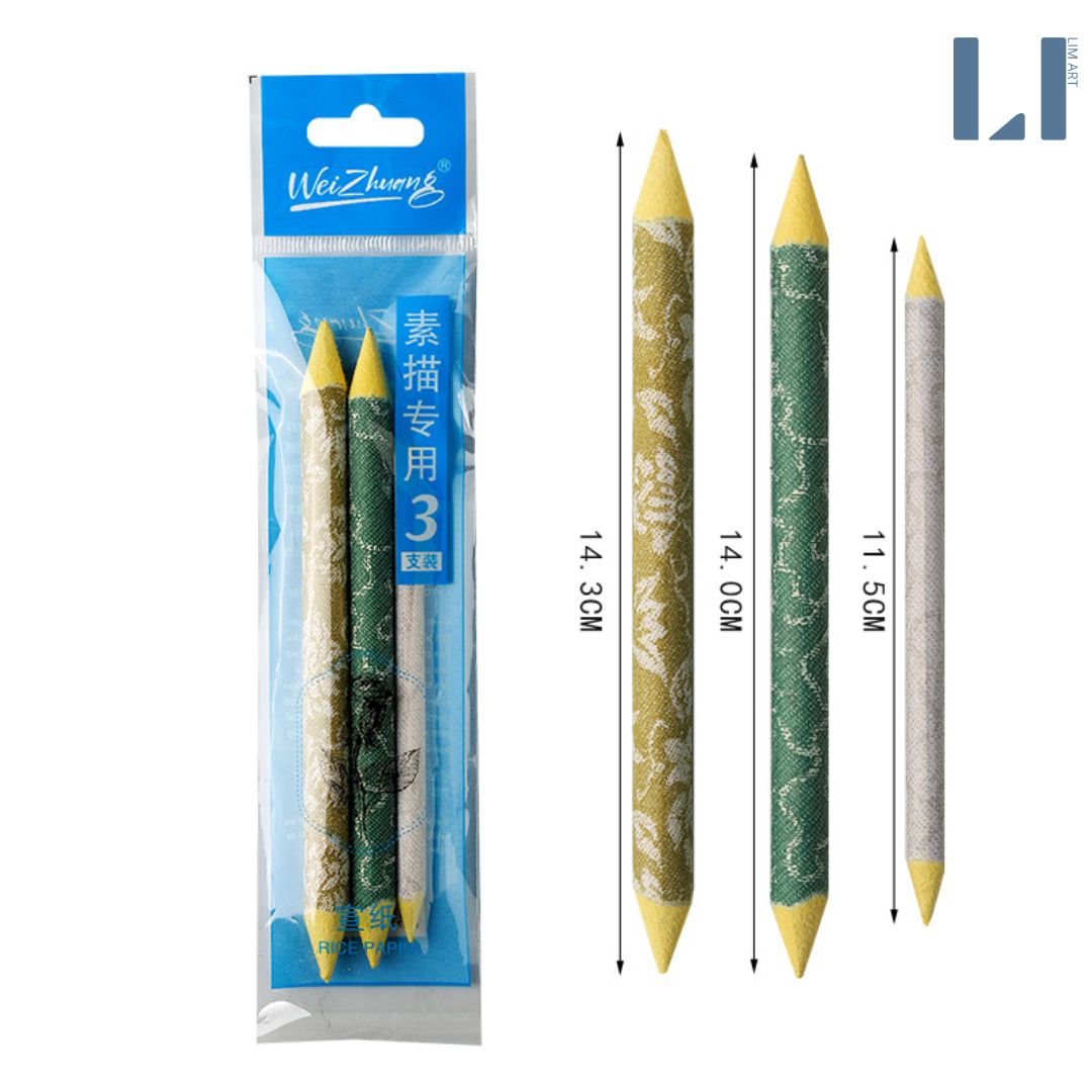 Set 3/6 cây di chì phác thảo, blend màu