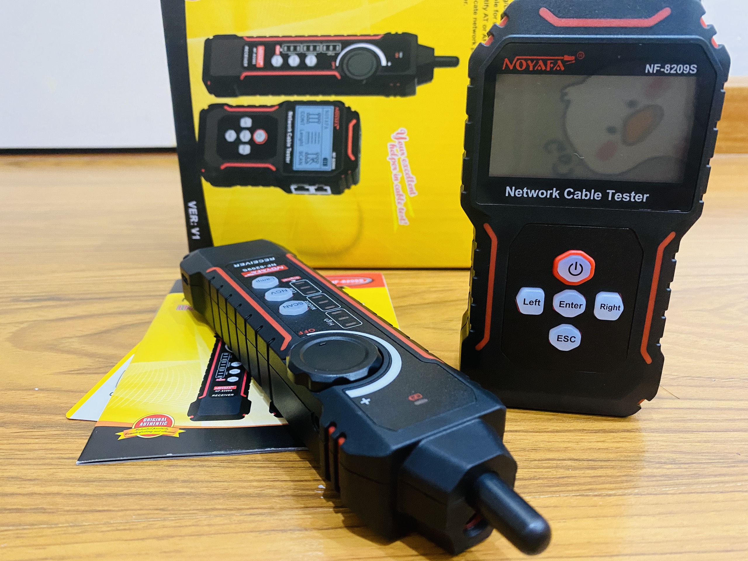 Máy test mạng NF-8209S Noyafa POE dùng sạc Type C
