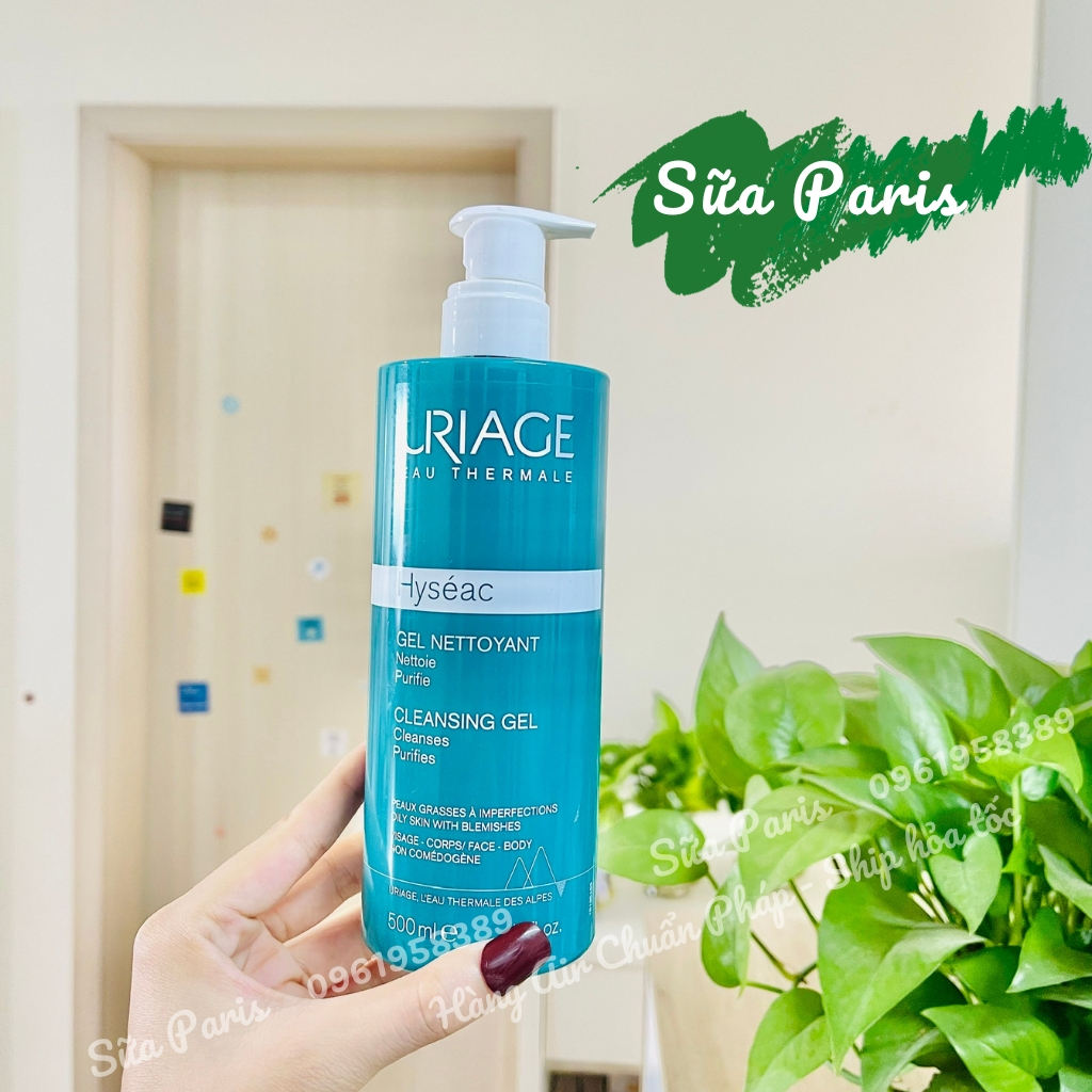 Sữa rửa mặt Uriage hyseac nội địa Pháp dành cho da dầu, da hỗn hợp, da mụn_Dodoshop