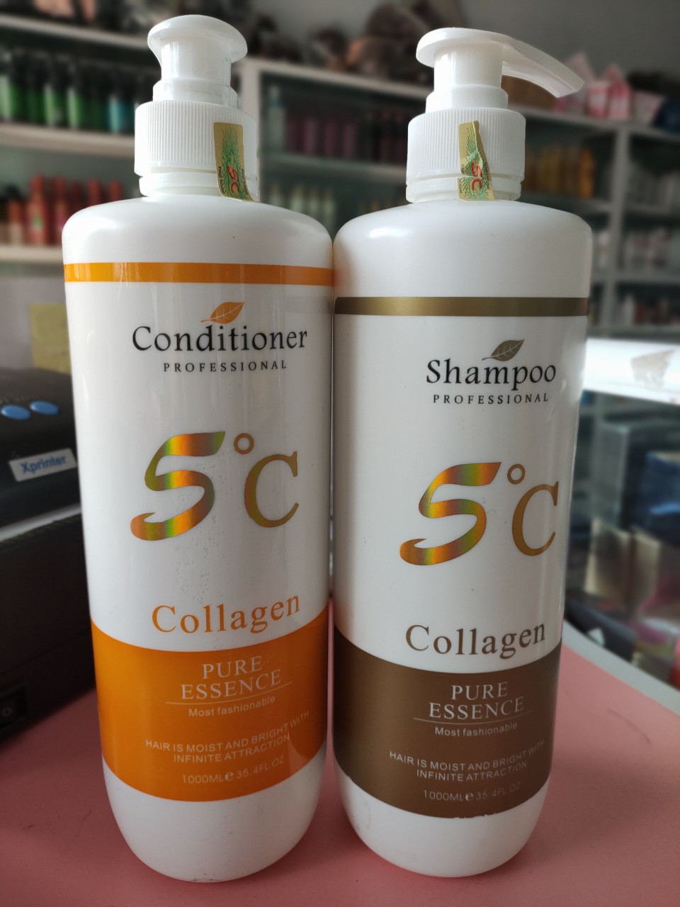 Cặp dầu gội 5C Collagen 1000ml