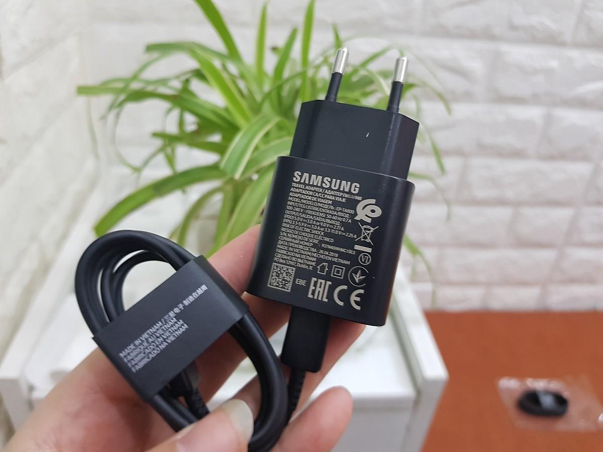 Bộ Sạc Nhanh Samsung A70/A80 25W - Cáp 2 đầu Type C