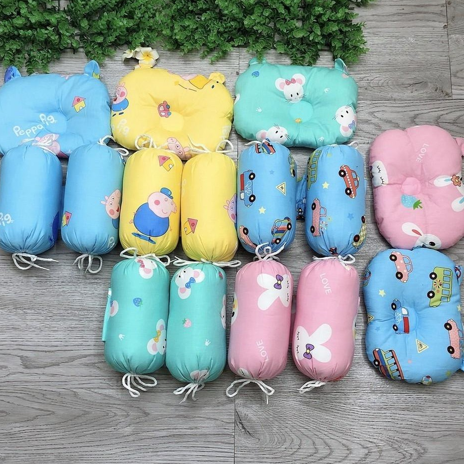 Bộ gối chặn bông chống giật mình cho bé, Chất liệu vải coton và sợi bông an toàn cho bé