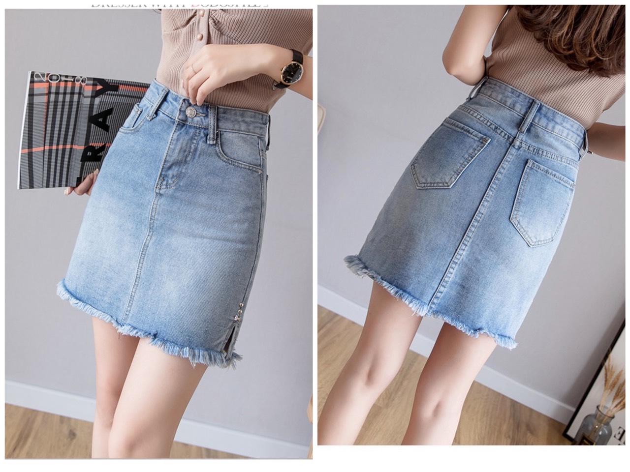 QUẦN VÁY JEAN CO DÃN MẠNH CÓ SIZE ĐẠI 2354 - MoliJeans